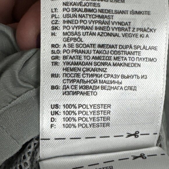 Adidas Climaproof 1/4 Zip Hooded Windbreaker Gray Yellow Men's XL golf outdoor - Picture 9 of 10